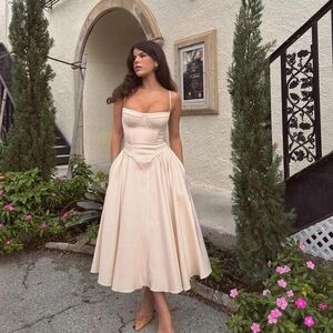 House of CB Vintage Cream Corset SunDress